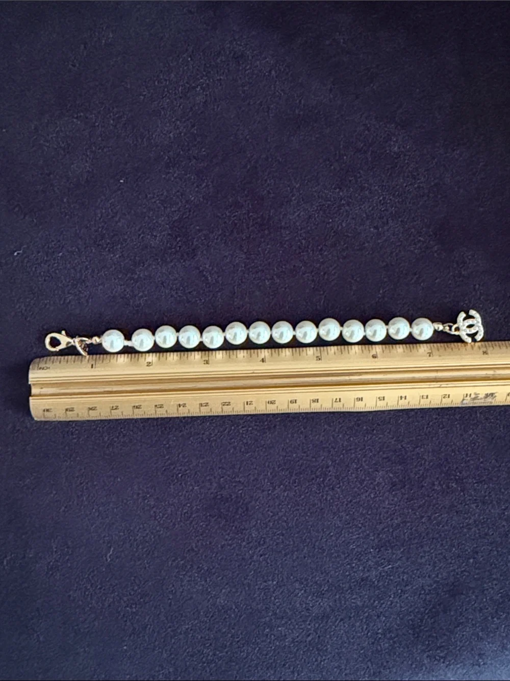Chanel Pearl Charm Bracelet in Ivory and Gold